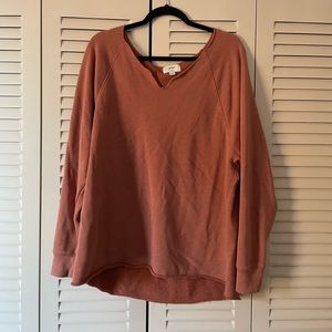 Aerie size small burnt orange/pink crew neck.